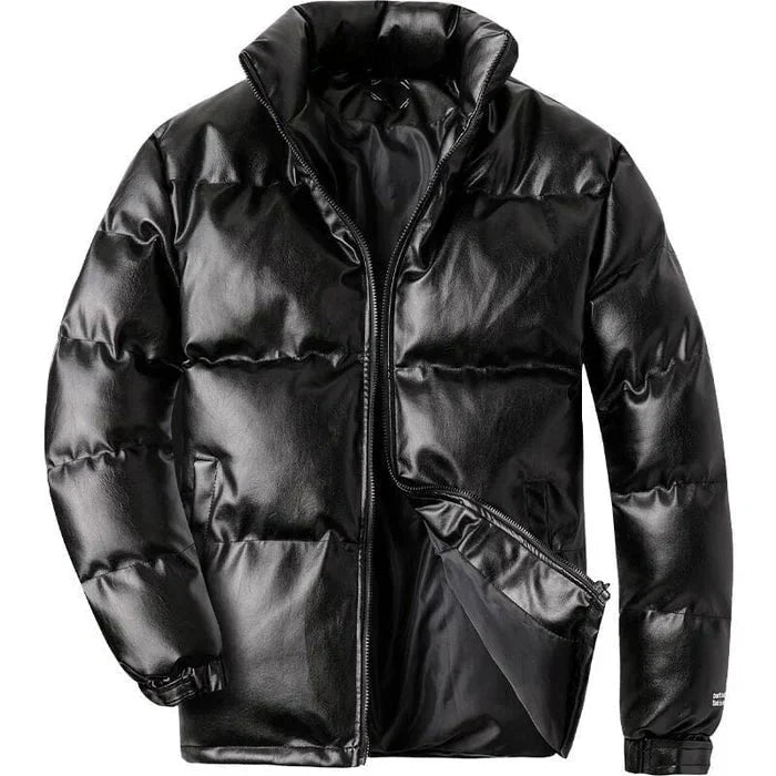 Jaqueta puffer masculina Zelvon ZLN024 com tecido acolchoado, zíper frontal, enchimento térmico e corte alinhado para dias frios.